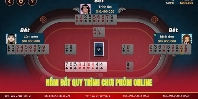 Nắm bắt quy trình chơi phỏm online