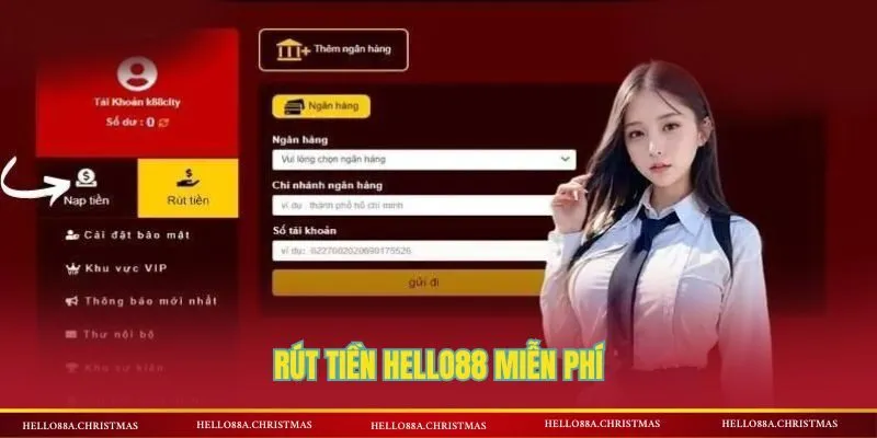 Rút tiền HELLO88 miễn phí